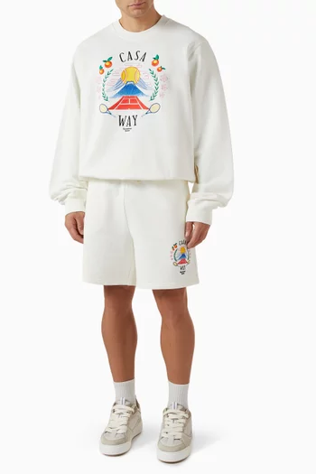 Casa Way Mountain Embroidered Sweater