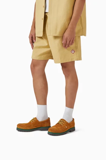 Boat Shoes in Suede Leather