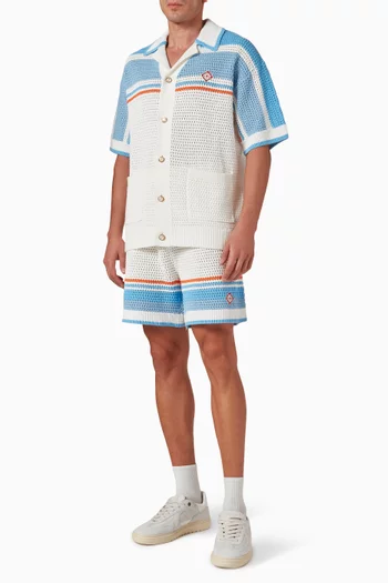 Crochet Tennis Shirt in Cotton