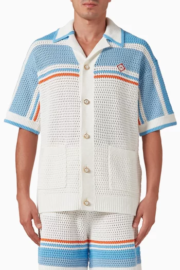 Crochet Tennis Shirt in Cotton