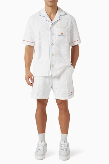 Monogram Shirt in Towel Terry