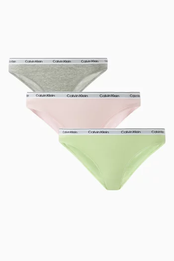 3-pack Low Rise Bikini Briefs in Stretch-cotton