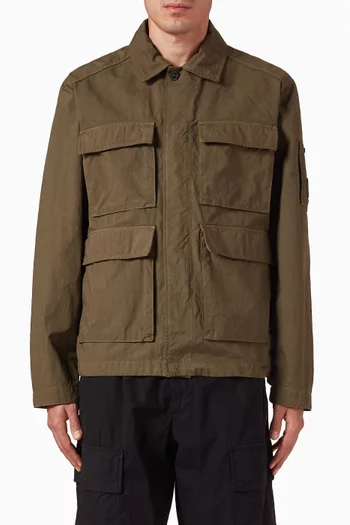 Patch Pocket Jacket in Twill