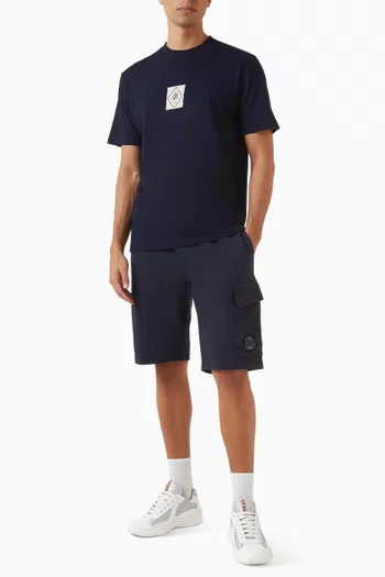 Lens Shorts in Cotton-fleece