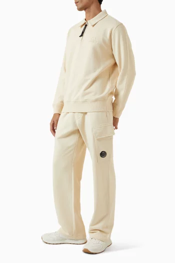 Cargo Lens Sweatpants in Diagonal Raised Fleece