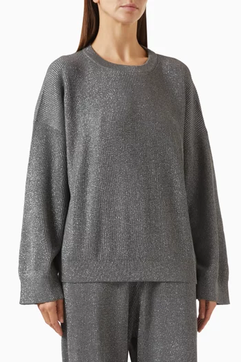 English Rib Sweater in Cotton Vanisé