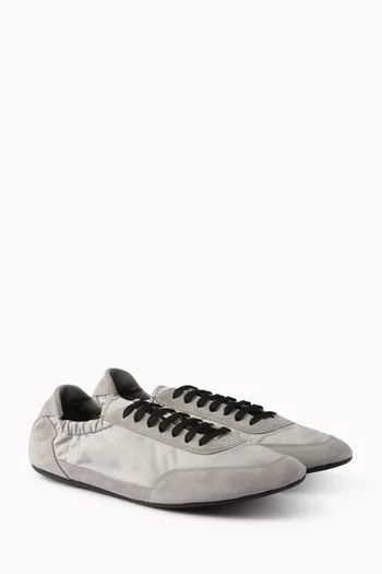 Collapse Sneakers in Suede & Re-Nylon
