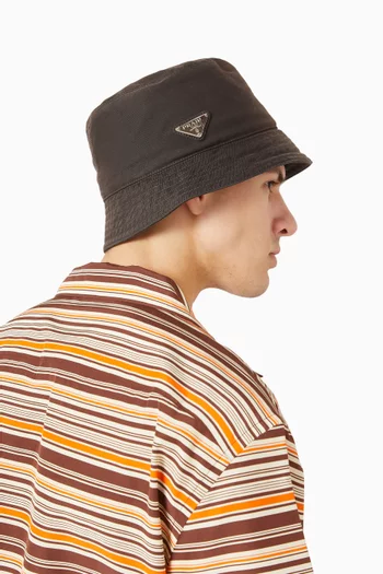 Logo Bucket Hat in Cotton