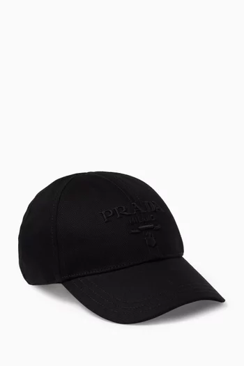 Logo Baseball Cap in Cotton Drill