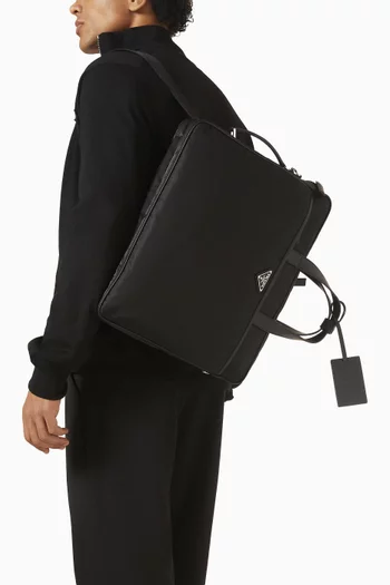 حقيبة عمل جلد سافيانو ونايلون معاد تدويره