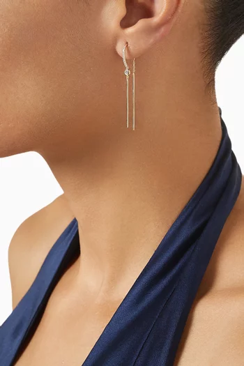 Tanguy Single Diamond Earring in 18kt Yellow Gold