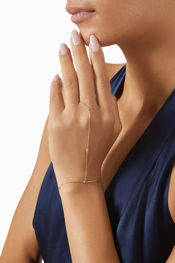 Classic Diamond Hand Chain in 18kt Gold