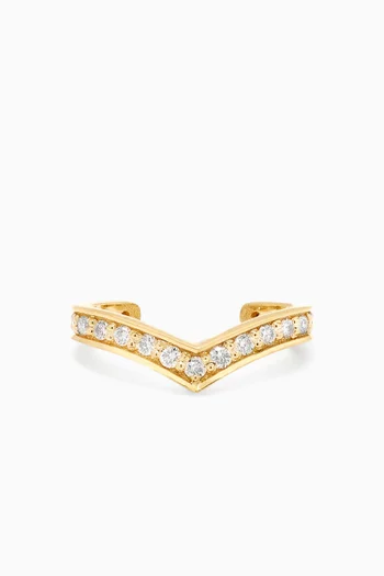 Victory Single Ear Cuff in 18kt Gold