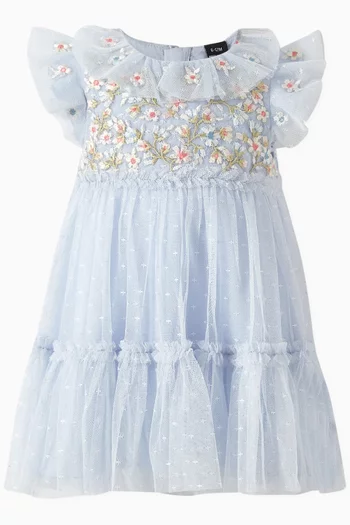 Antoinettes Floral Bodice Dress & Bloomers Set