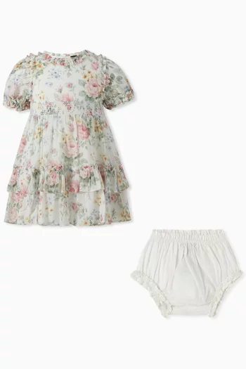 Pompadour Garden Dress & Bloomers Set