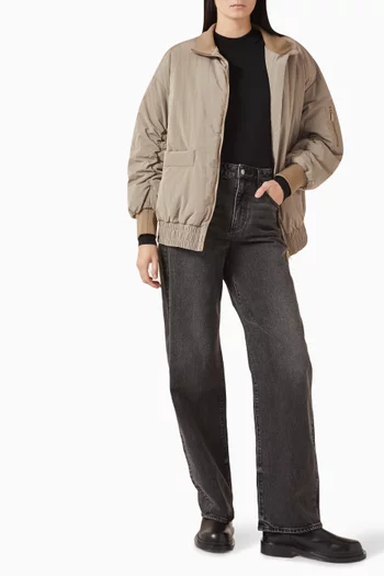 Bomber Jacket in Recycled Nylon