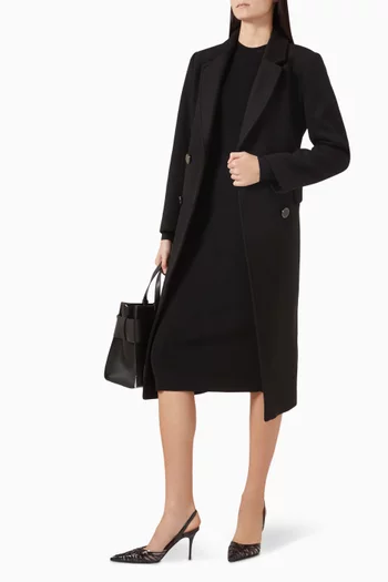Belted Coat in Wool-blend