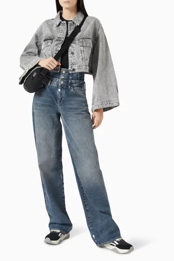 Wide Sleeve Jacket in Denim