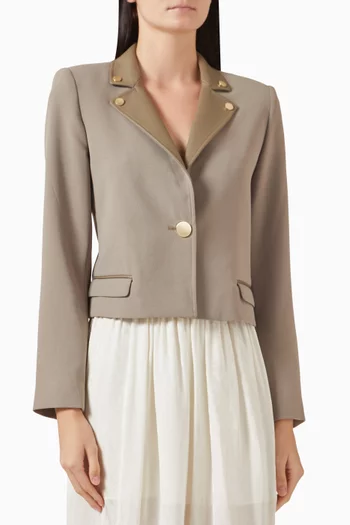 Metal-detail Short Jacket