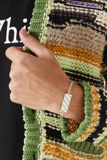 Diagonal Bracelet in Metal