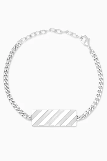 Diagonal Bracelet in Metal