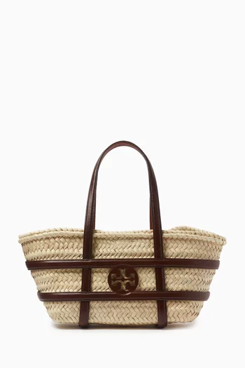 Small Ella Basket Bag in Raffia