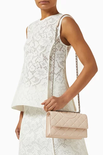 Small Fleming Convertible Shoulder Bag in Leather
