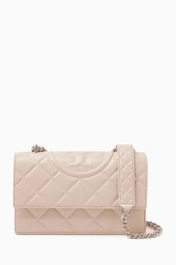 Small Fleming Convertible Shoulder Bag in Leather