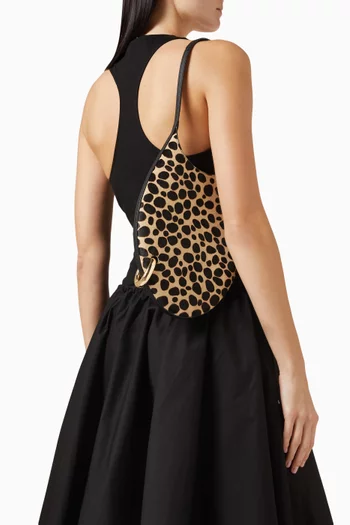 Small Pierced Leopard-print Bag in Calf Hair