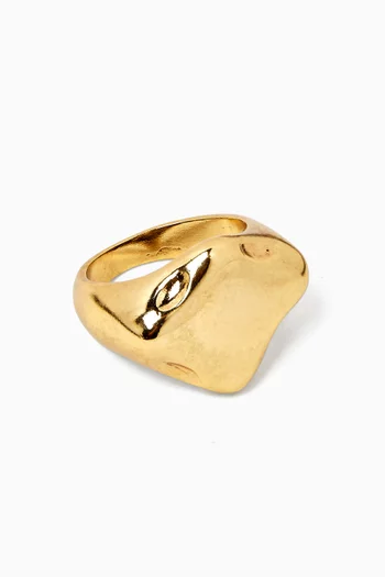 Spark Ring in Gold-plated Brass