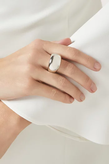 Chris Ring in Silver-plated Metal