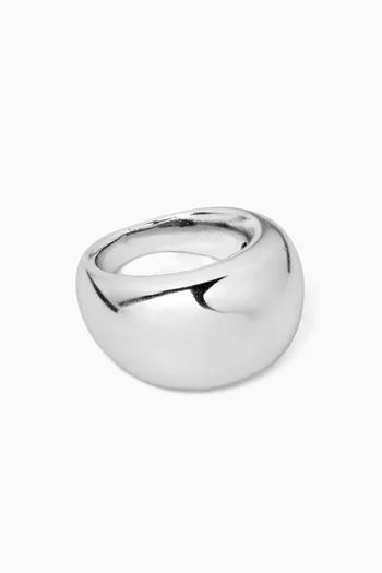 Chris Ring in Silver-plated Metal