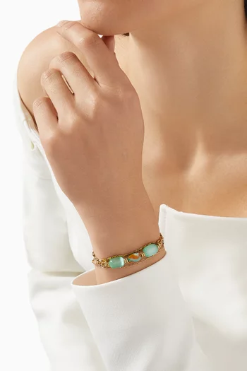 The Sky Bracelet in Gold-plated Brass
