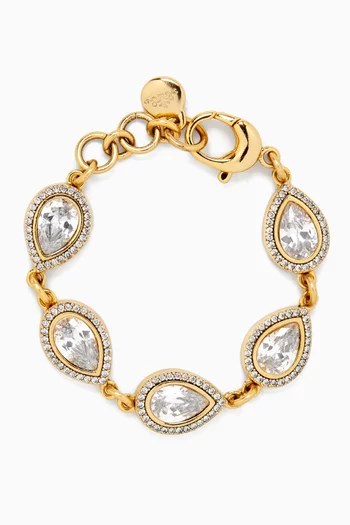 Sparkly Hour Bracelet in Gold-plated Brass