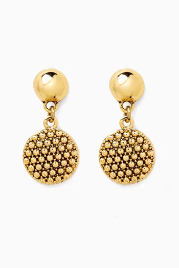 All Timer Party Ball Earrings in Gold-plated Brass