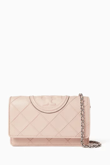 Fleming Soft Chain Wallet in Leather