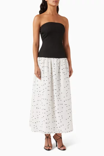Amyra Printed Dress in Jersey