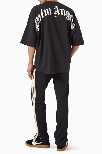 Back Curved Logo T-shirt in Cotton