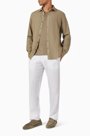 Slim Fit Shirt in Linen