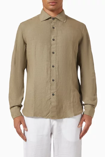 Slim Fit Shirt in Linen
