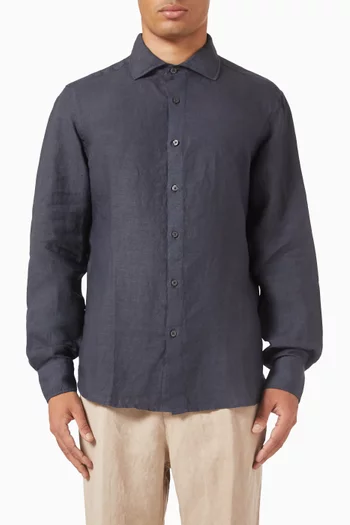 Slim Fit Shirt in Linen