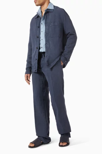 Drawstring Pants in Linen