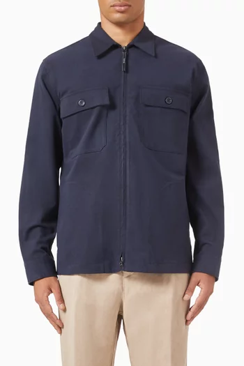 Zip Jacket in Linen