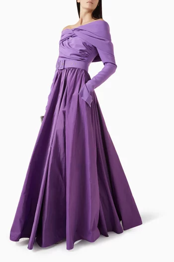 Halima Gown in Taffeta