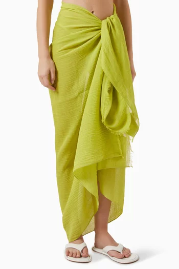 St. Tropez Sarong in Crinkle-linen