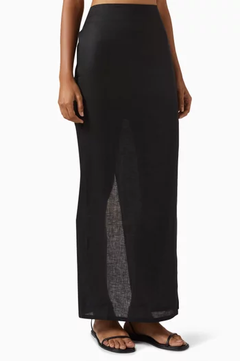 Fontelina Maxi Skirt in Linen