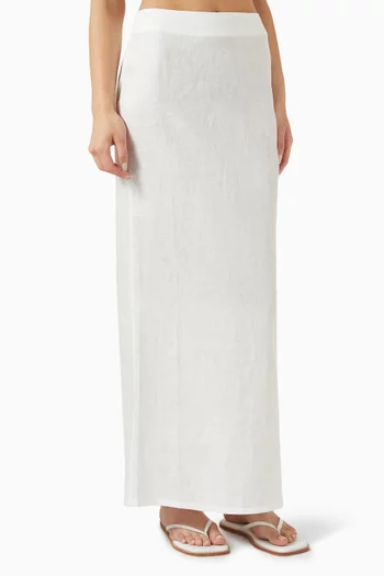 Fontelina Maxi Skirt in Linen