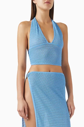 Toulon Top in Crochet-knit