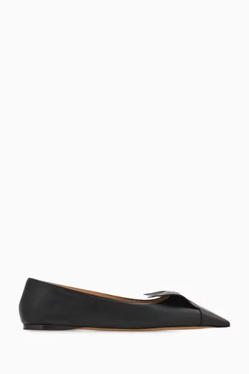 Gwen Ballet Flats in Leather