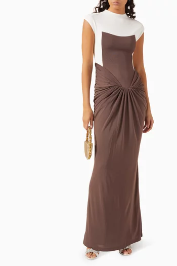 Nadine Maxi Dress in Interlock Knit